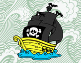 Dibujo Barco de piratas pintado por Erickk