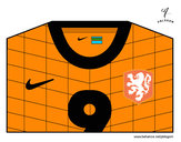 Dibujo Camiseta del mundial de fútbol 2014 de Holanda pintado por leyssy