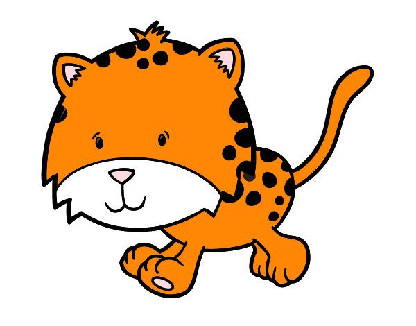 Dibujo Cría de guepardo corriendo pintado por abian10