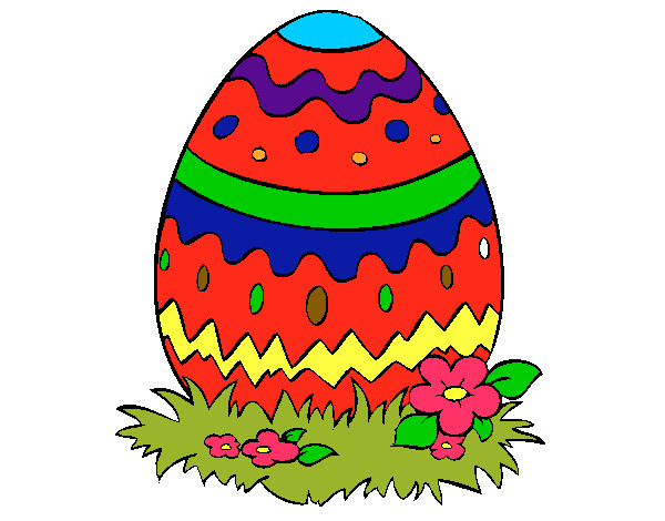 Dibujo Huevo de pascua 2 pintado por mimt