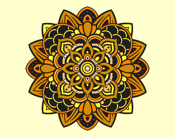 Dibujo Mandala decorativa pintado por graciela57