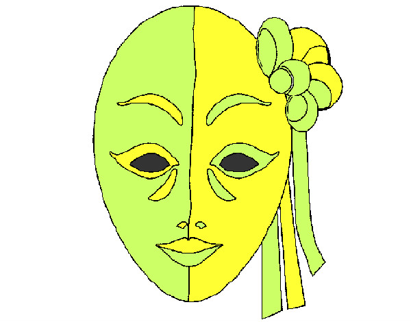 Dibujo Máscara italiana pintado por lolaa