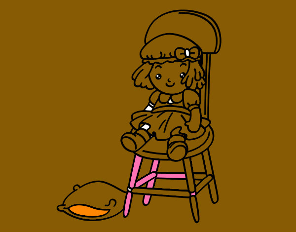 Dibujo Muñeca sentada pintado por sofi1604