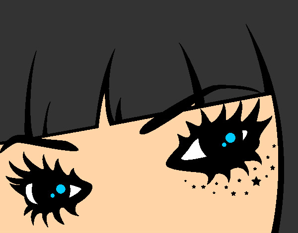 Dibujo Ojos Emo pintado por Marisa_024