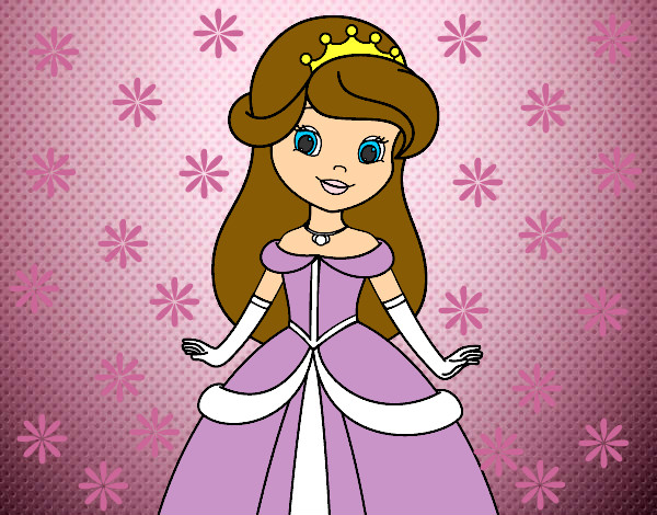 Dibujo Princesa bella pintado por falca