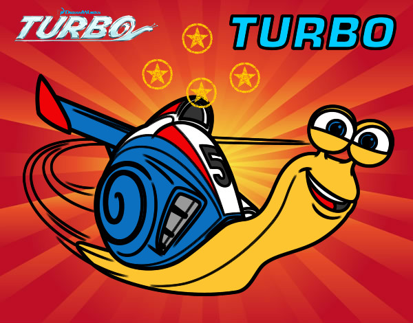 Dibujo Turbo pintado por falca