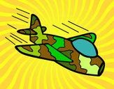 Dibujo Avión de camuflaje pintado por jorge05