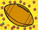 Dibujo Balón de fútbol americano pintado por Emoto