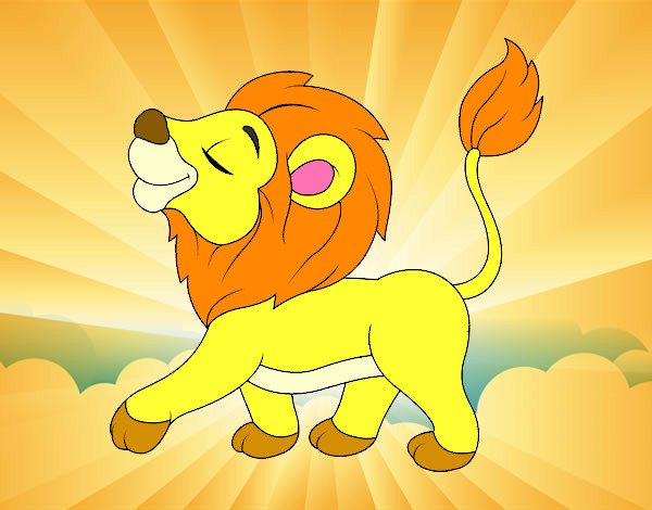 Dibujo Cachorro de león pintado por axelrito