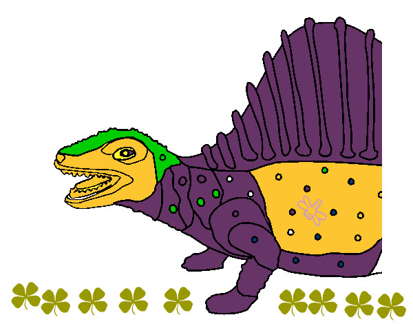 Dibujo Dinosaurio pintado por giorgio