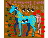 Dibujo Unicornio II pintado por giil