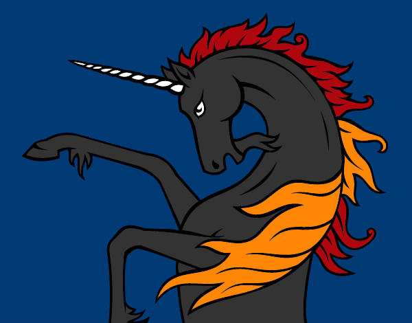 Dibujo Unicornio salvaje pintado por rayark