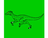 Dibujo Velociraptor pintado por momandbaby