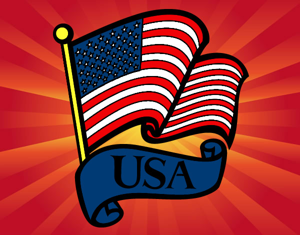 Dibujo Bandera de los Estados Unidos pintado por player