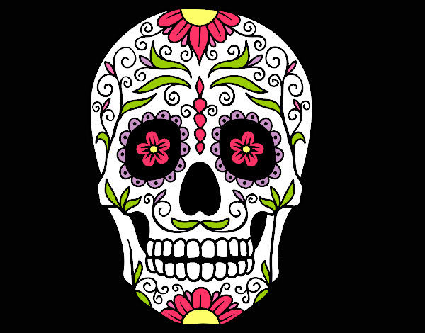 Calavera Mexicana Del Día De Los Muertos