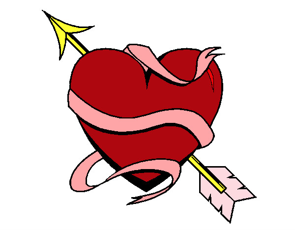 Dibujo Corazón con flecha III pintado por Mineli