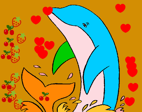 Dibujo Delfín chapoteando pintado por joaquin-li