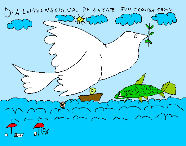 Dibujo Día Internacional de la Paz pintado por imelda123