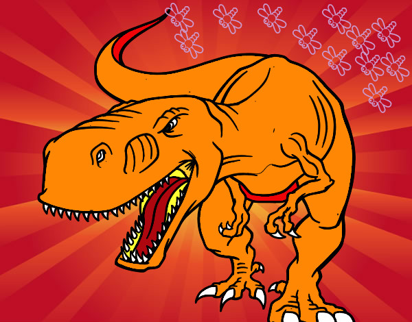 Dibujo Dinosaurio enfadado pintado por IARAFLOR