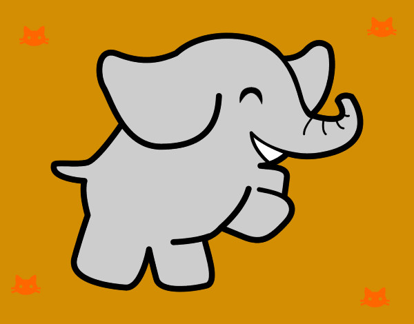 Dibujo Elefante bailarín pintado por alicia12-