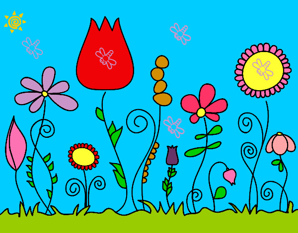 Dibujo Flores del bosque pintado por melyprisci