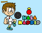 Dibujo Hala Madrid pintado por aitana2