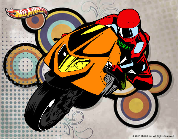 Dibujo Hot Wheels Ducati 1098R pintado por egalito