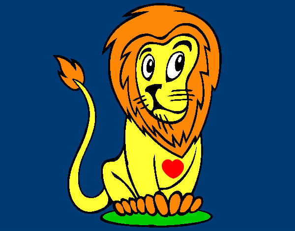 Dibujo León 3 pintado por axelrito