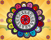 Dibujo Mandala alegre pintado por nainn