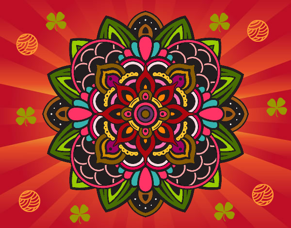 Dibujo Mandala decorativa pintado por lomeli 