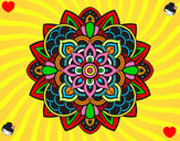 Dibujo Mandala decorativa pintado por melyprisci