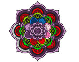 Dibujo Mandala flor oriental pintado por FALOS 
