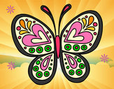 Dibujo Mandala mariposa pintado por agus9