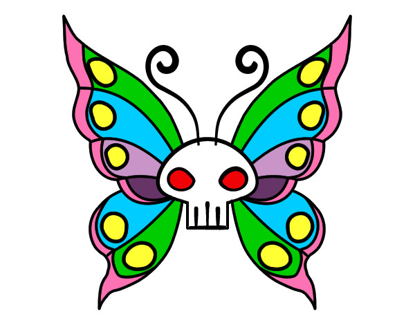 Dibujo Mariposa Emo pintado por pilip