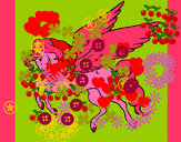 Dibujo Pegaso volando pintado por Nati2039