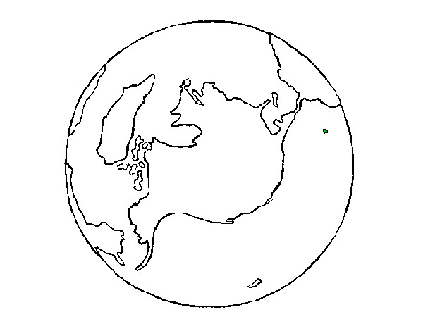 Dibujo Planeta Tierra pintado por lenin1