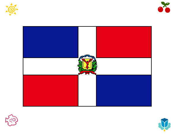 Dibujo República Dominicana pintado por uzias
