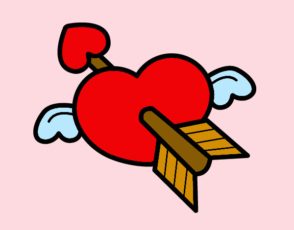 Dibujo Corazón de San Valentín pintado por pao862