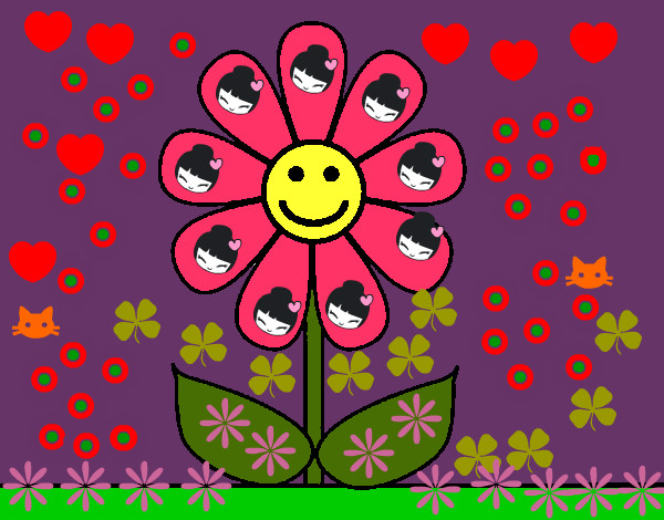 Dibujo Flor de primavera pintado por Anto05