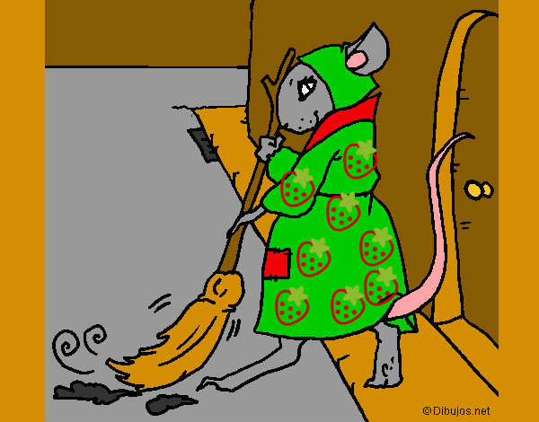 Dibujo La ratita presumida 1 pintado por Luna7000