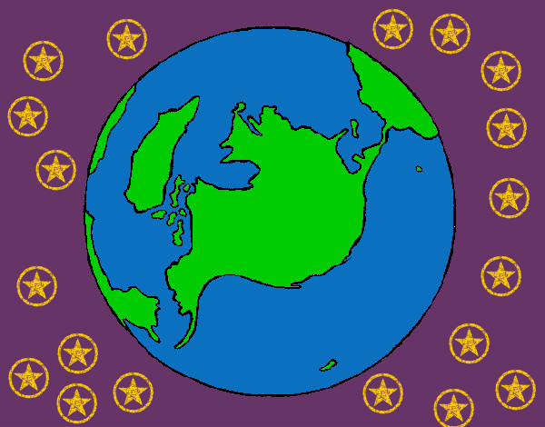 Dibujo Planeta Tierra pintado por Lineth 