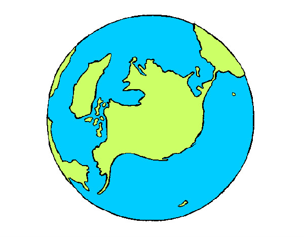 Dibujo Planeta Tierra pintado por danay1