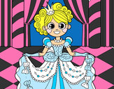 Dibujo Princesa en el baile pintado por anabel123