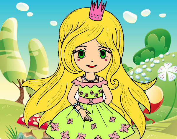 Dibujo Princesa primavera pintado por Kitty_Hair