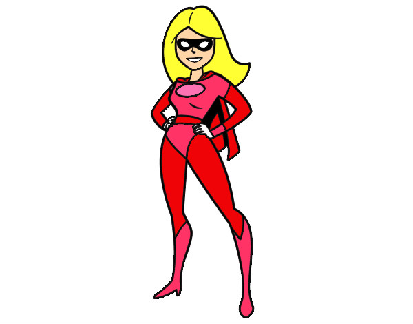 Dibujo Superheroina pintado por Lineth 