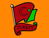 Dibujo Bandera de Turquía pintado por Jesanvaz