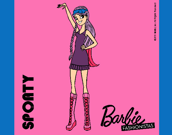 Dibujo Barbie Fashionista 4 pintado por 78679