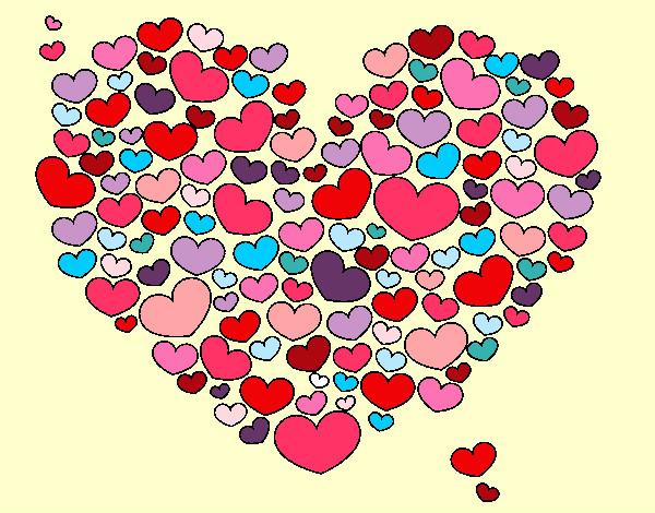 Dibujo Corazón de corazones pintado por ivetrovira