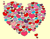 Dibujo Corazón de corazones pintado por ivetrovira