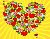 Dibujo Corazón de corazones pintado por TAKEN